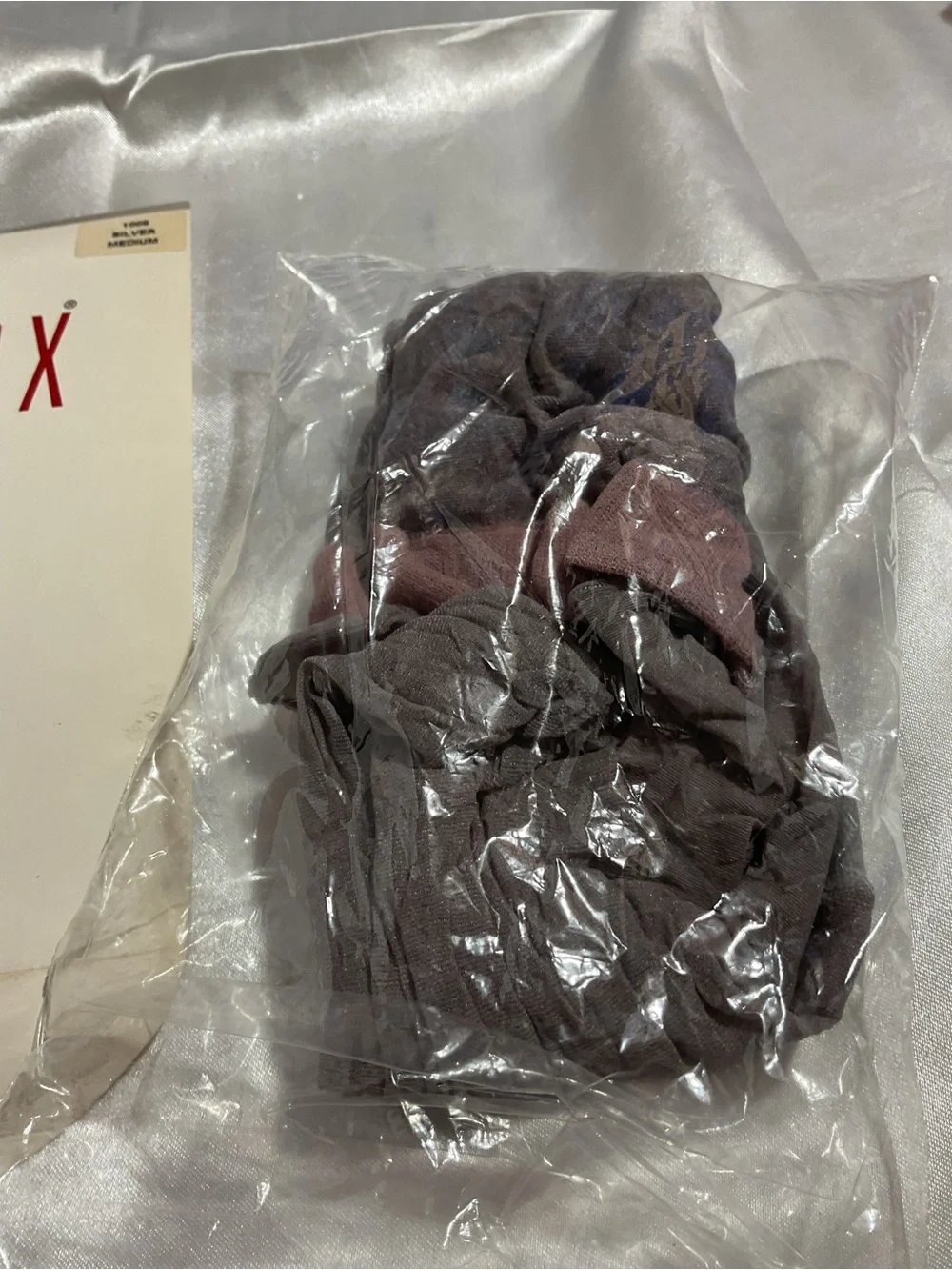 Hot Sox Silver Pantyhose Packaging